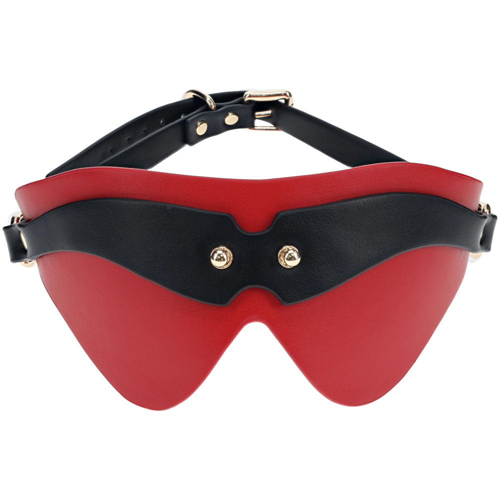OUCH! Milan Collection - Blindfold - Black/Red Eyemask - Naughty by Nature Adult Store