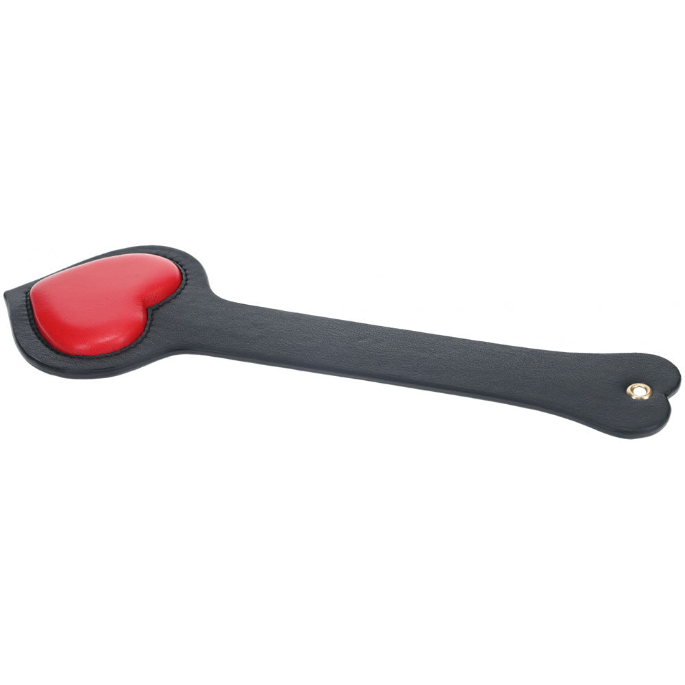 OUCH! Milan Collection - Paddle - Black/Red Heart Paddle - Naughty by Nature Adult Store