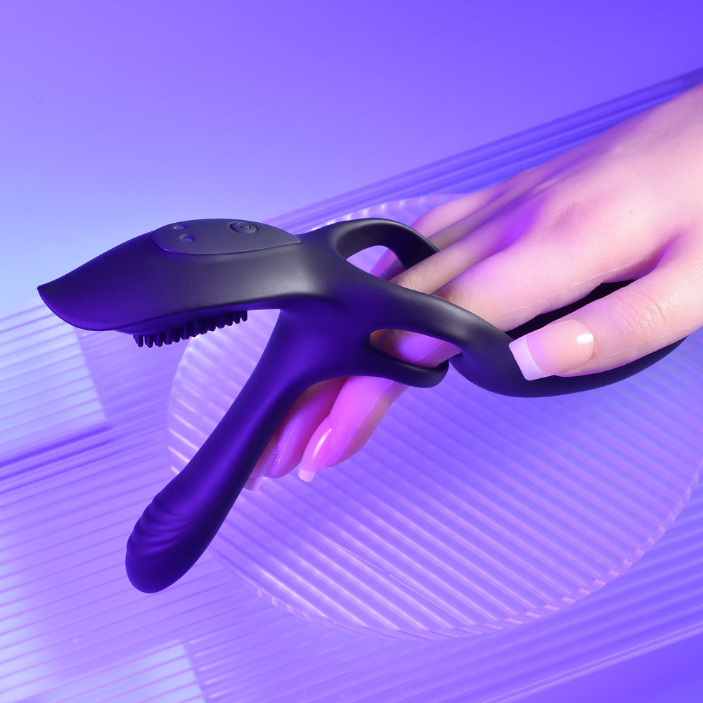 Playboy Pleasure The 3 Way - Vibrating Cock Ring with Wireless Remote