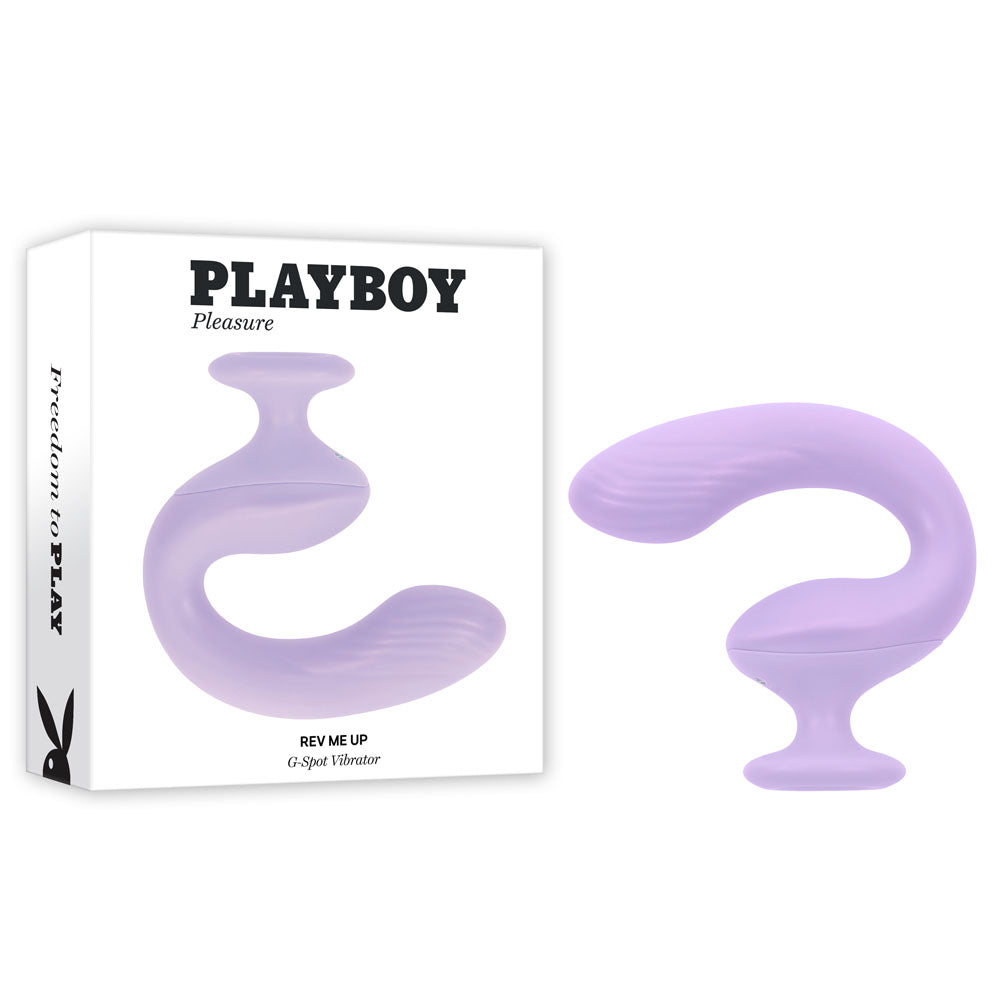 Playboy Pleasure REV ME UP - Purple USB Rechargeable Dual Motor Curved Vibrator - Naughty by Nature Adult Store
