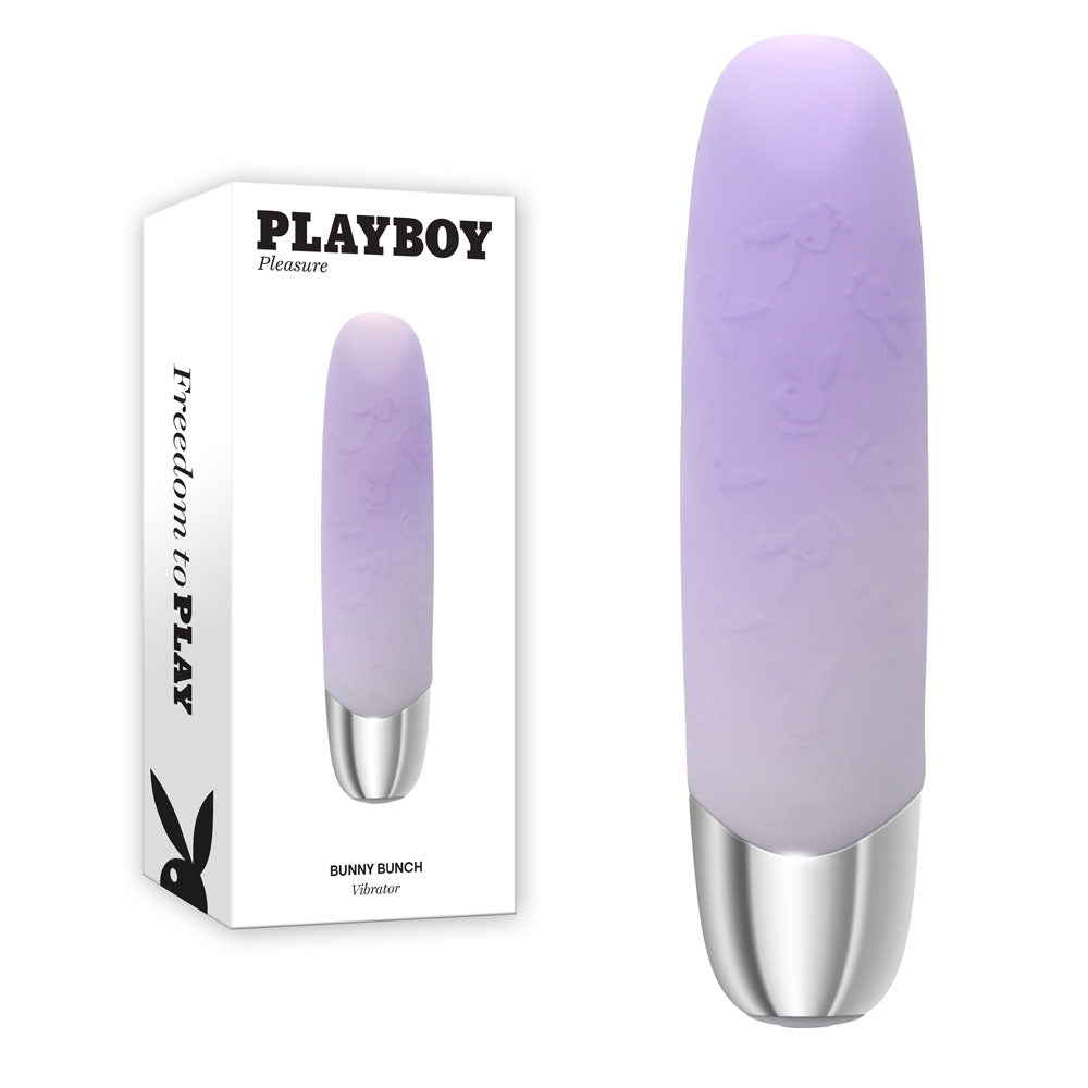 Playboy Pleasure BUNNY BUNCH - Pearl 11.3 cm USB Rechargeable Bullet - Naughty by Nature Adult Store