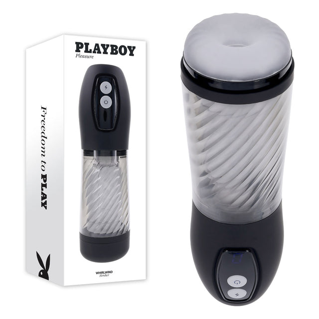 Playboy Pleasure WHIRLWIND -  Thrusting and Spinning Auto Stroker - Naughty by Nature Adult Store