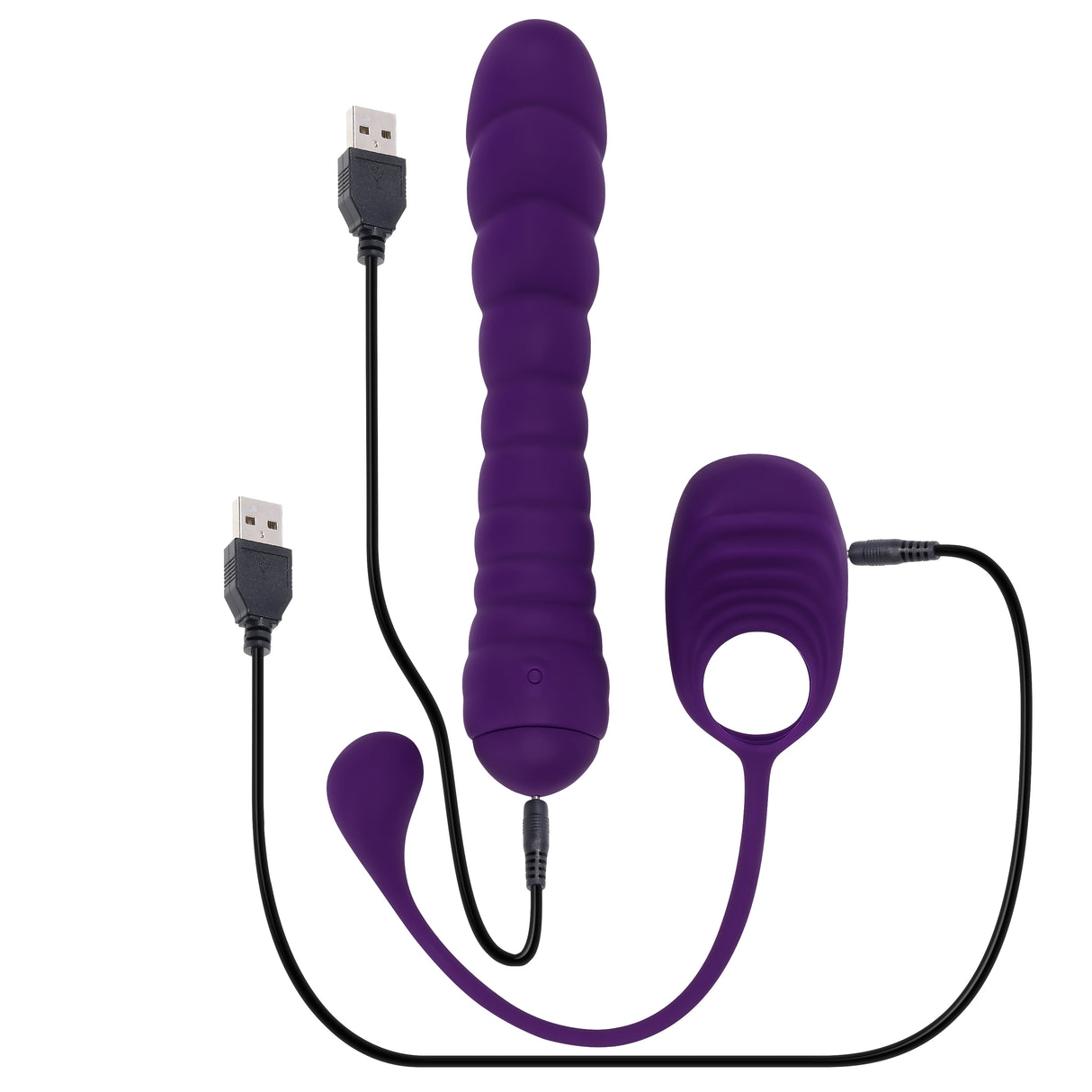 Playboy Pleasure TWISTED PLAYGROUND - Vibrator and Cock Ring Kit