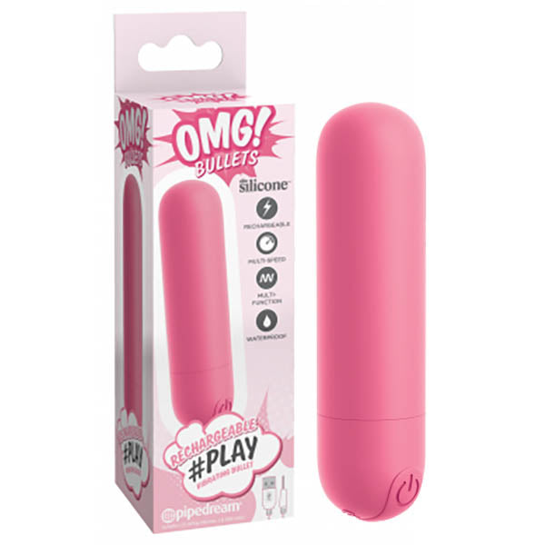 OMG! Bullets #Play - Pink USB Rechargeable Bullet - Naughty by Nature Adult Store