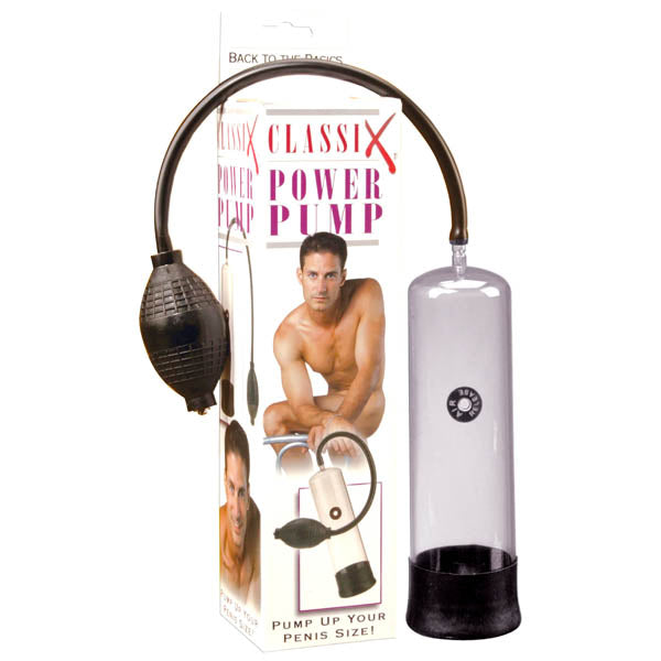 Classix Power Pump - Clear Penis Pump - Naughty by Nature Adult Store