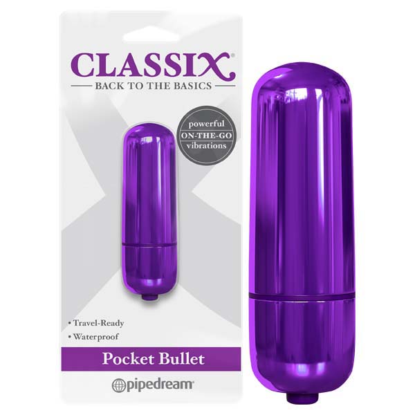 Classix Pocket Bullet - Metallic Purple 5.6 cm Bullet - Naughty by Nature Adult Store