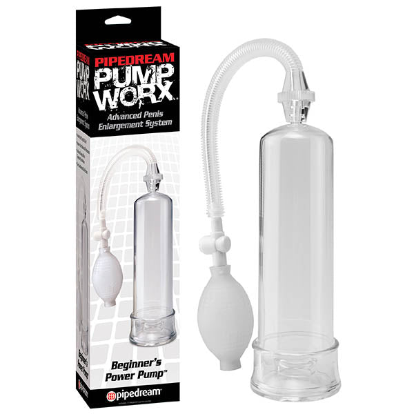 Pump Worx Beginner's Power Pump - Clear Penis Pump - Naughty by Nature Adult Store