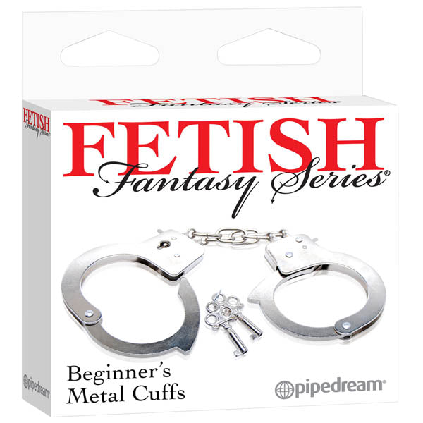 Fetish Fantasy Series Beginner's Metal Cuffs - Metal Hand Cuffs - Naughty by Nature Adult Store