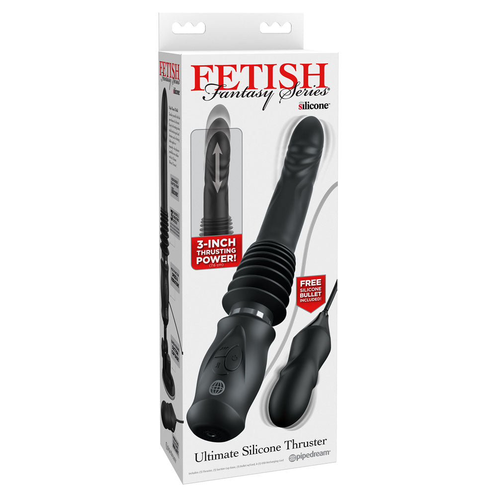 FFS Ultimate Silicone Thruster - Black - USB Rechargeable Vibrator - Naughty by Nature Adult Store