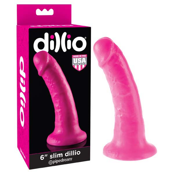 Dillio 6'' Slim - Pink 15.2 cm Dong - Naughty by Nature Adult Store