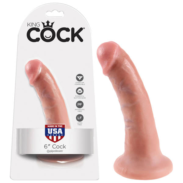 King Cock 6'' Cock - Flesh 15.2 cm (6'') Dong - Naughty by Nature Adult Store