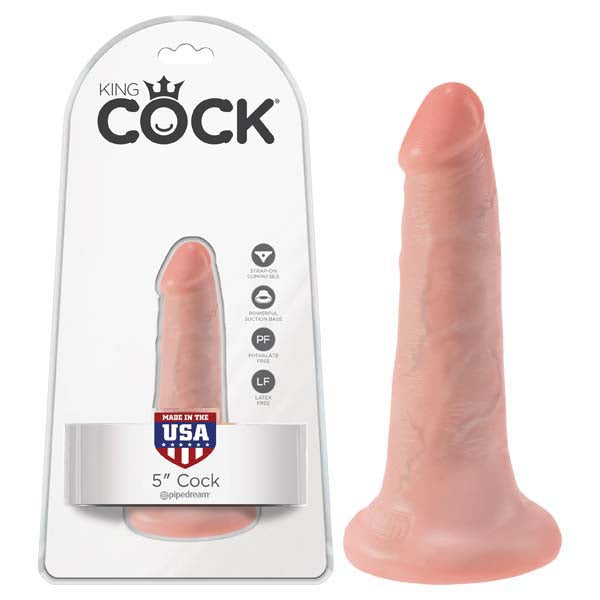 King Cock 5'' Cock - Flesh 12.7 cm (5'') Dong - Naughty by Nature Adult Store