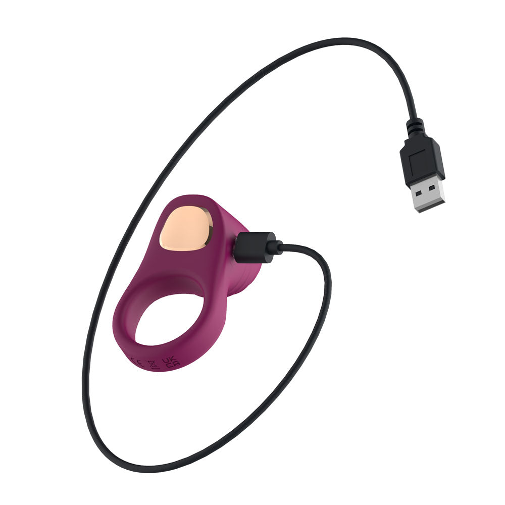 Silicone Vibrating Cock Ring USB Rechargeable