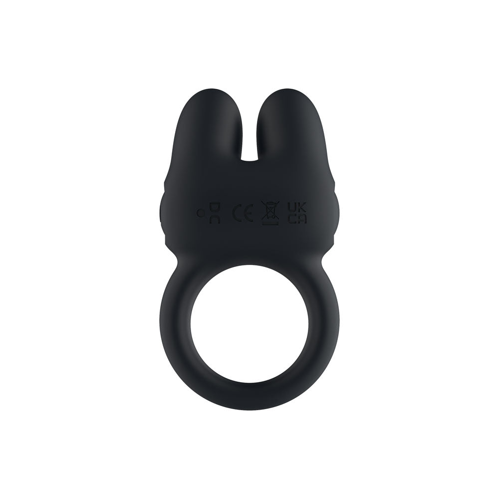 Passion Play Dual Motors Vibrating Cock Ring Black