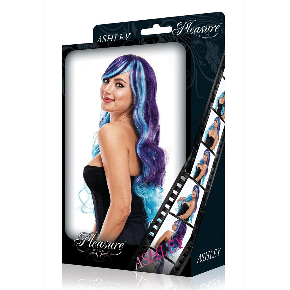 PLEASURE WIGS Ashley - Purple/Blue - - Naughty by Nature Adult Store