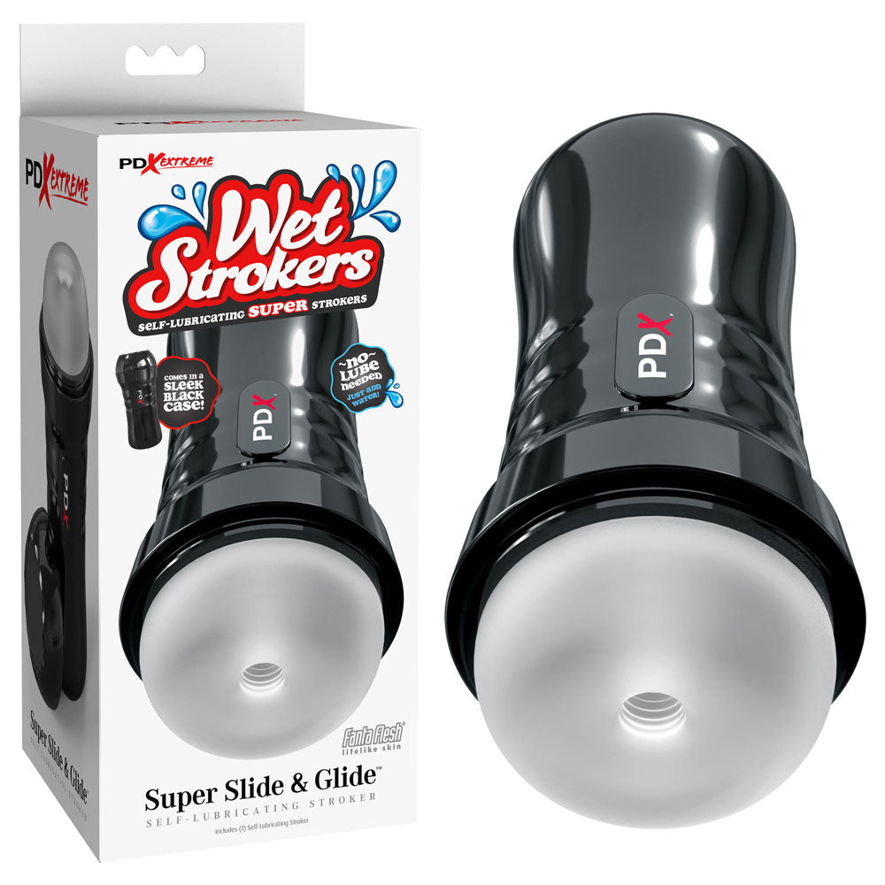 PDX Extreme Wet Strokers Super Slide & Glide - Clear Stroker - Naughty by Nature Adult Store