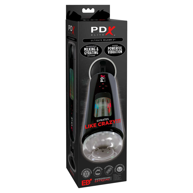 Pipedream Extreme Toys Elite Ultimate Milker 2 - USB Rechargeable Masturbator - Naughty by Nature Adult Store