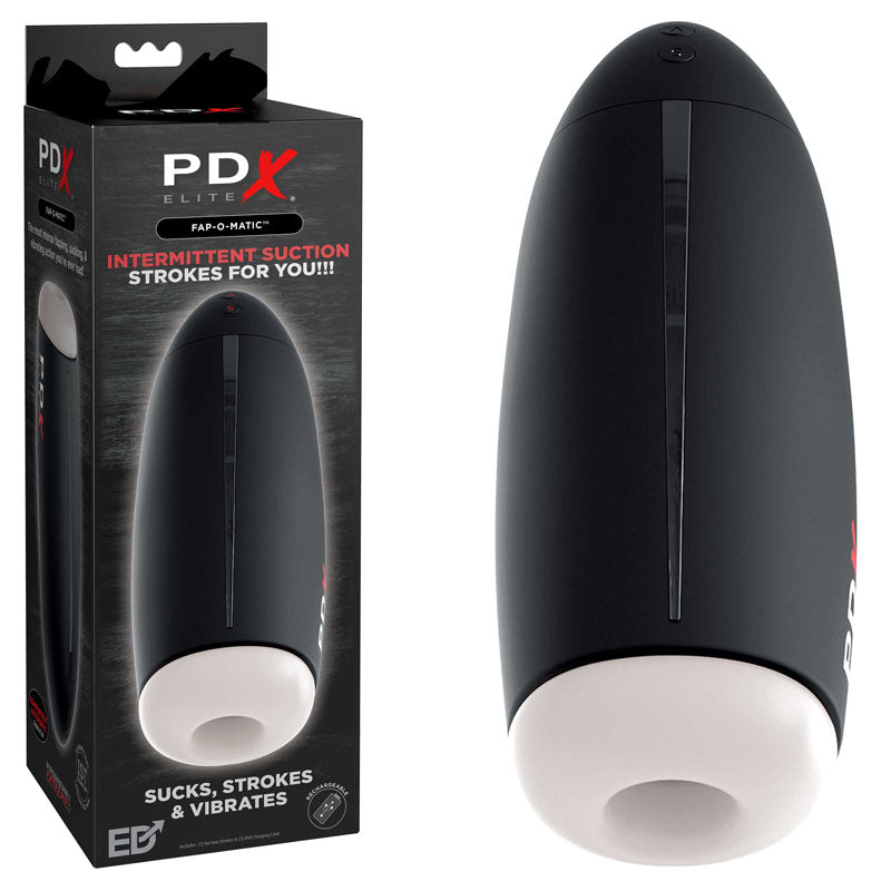 Pipedream Extreme Toys Elite Fap-O-Matic - USB Rechargeable Sucking Masturbator - Naughty by Nature Adult Store