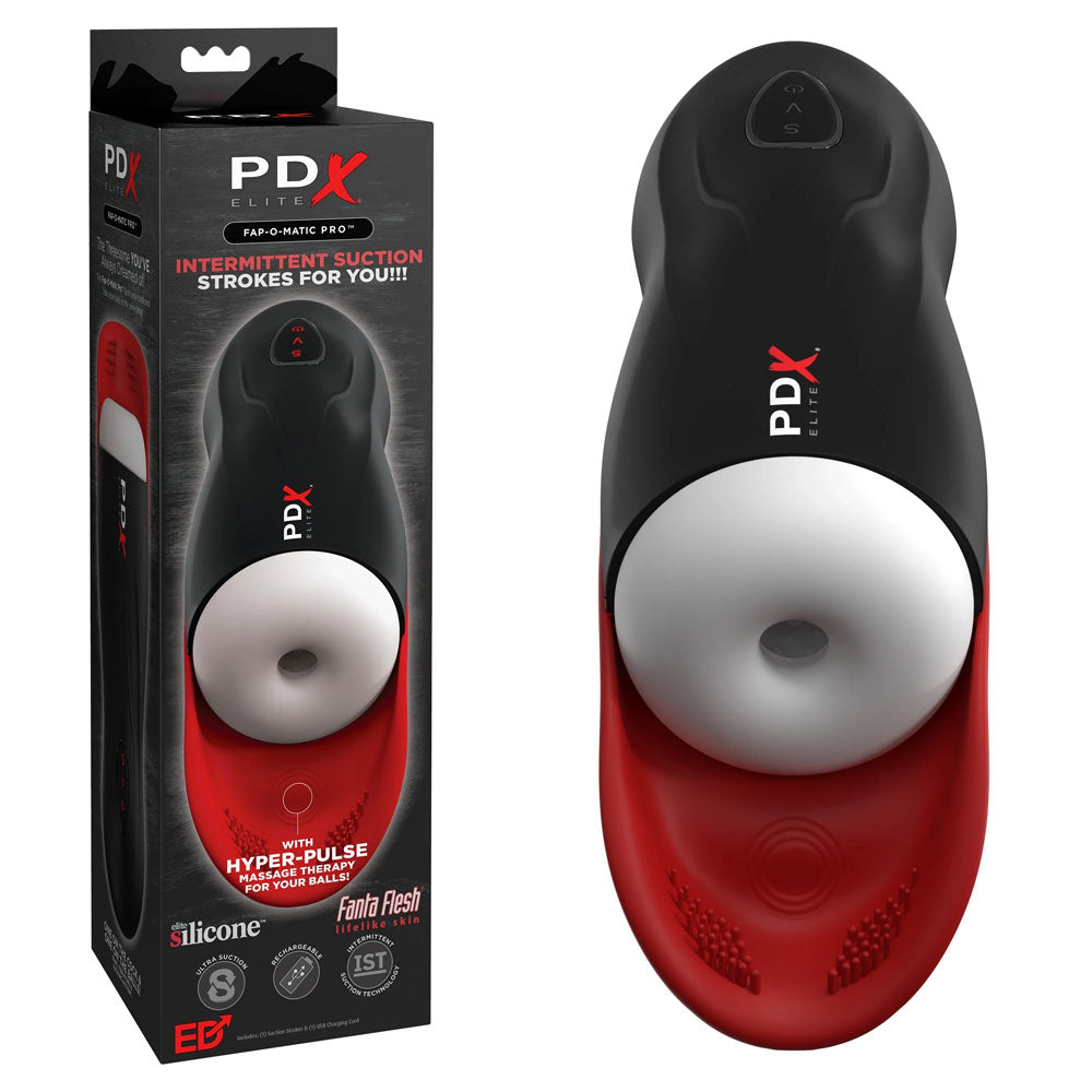 PDX Elite Fap-O-Matic Pro - USB Rechargeable Sucking Masturbator - Naughty by Nature Adult Store