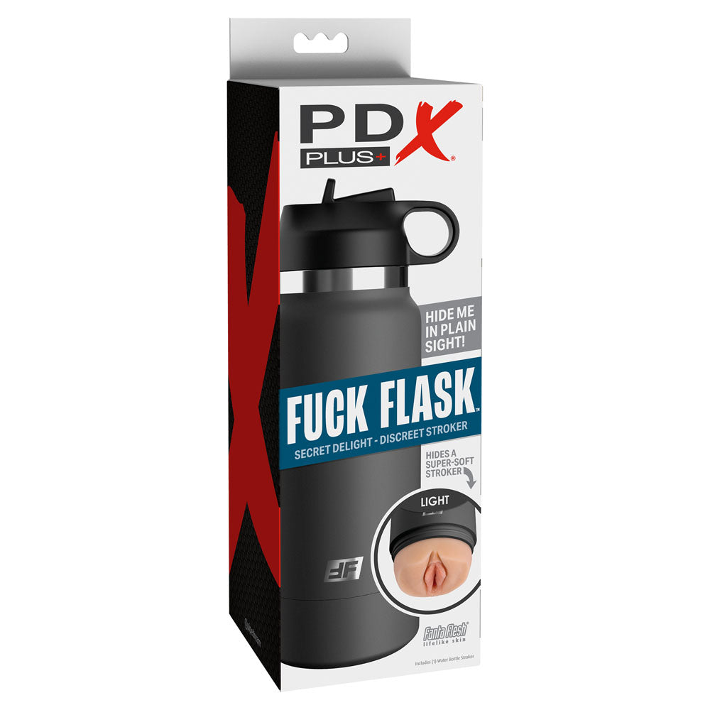 PDX Plus Fuck Flask - Flesh Discreet Vagina Stroker - Naughty by Nature Adult Store