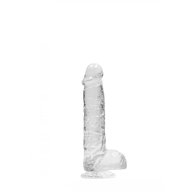 REALROCK 6'' Realistic Dildo With Balls - Clear 15.2 cm Dong - Naughty by Nature Adult Store