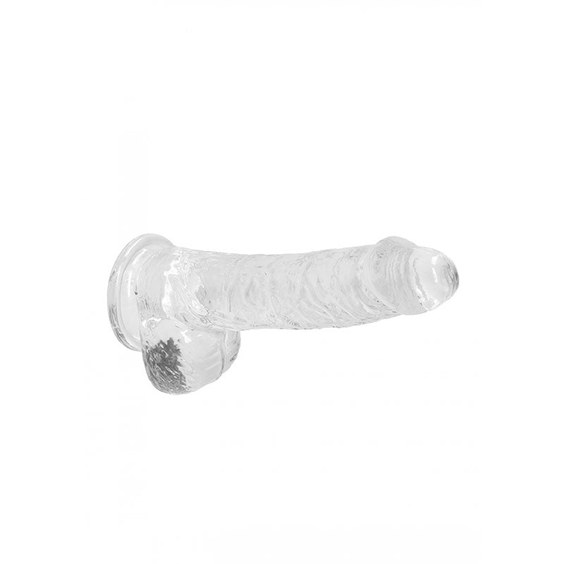 REALROCK 6'' Realistic Dildo With Balls - Clear 15.2 cm Dong - Naughty by Nature Adult Store