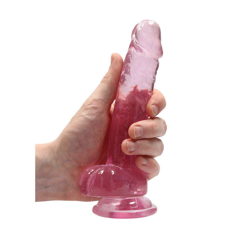 REALROCK 7'' Realistic Dildo With Balls - Pink 17.8 cm Dong - Naughty by Nature Adult Store