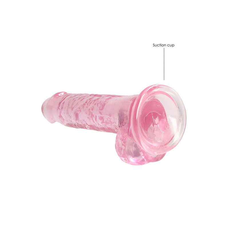 REALROCK 7'' Realistic Dildo With Balls - Pink 17.8 cm Dong - Naughty by Nature Adult Store