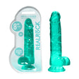 REALROCK 8'' Realistic Dildo With Balls - Turquoise - Naughty by Nature Adult Store