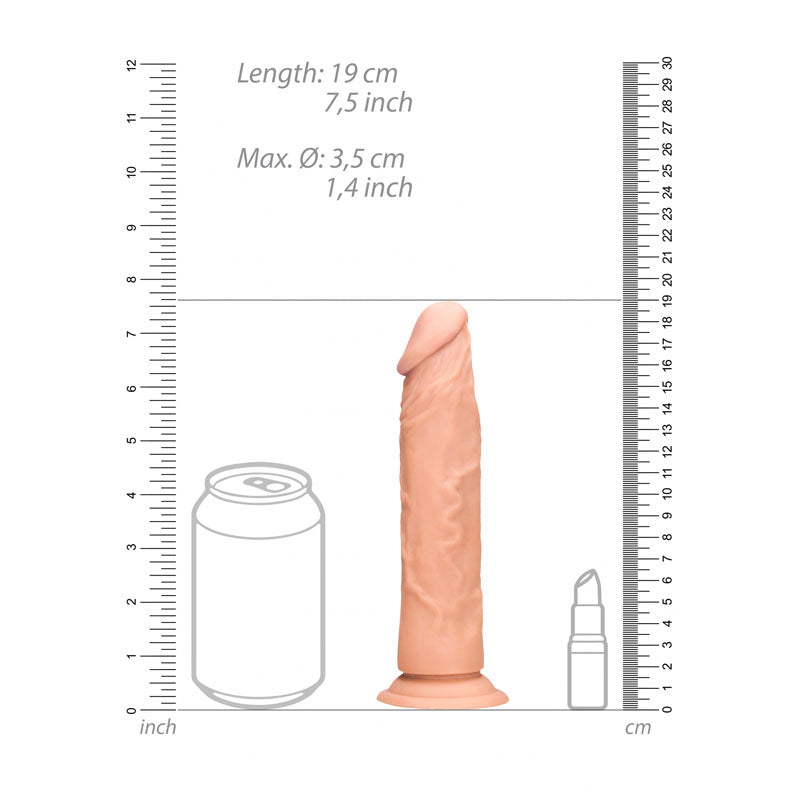 REALROCK 7'' Realistic Dildo - Flesh 17.8 cm Dong - Naughty by Nature Adult Store