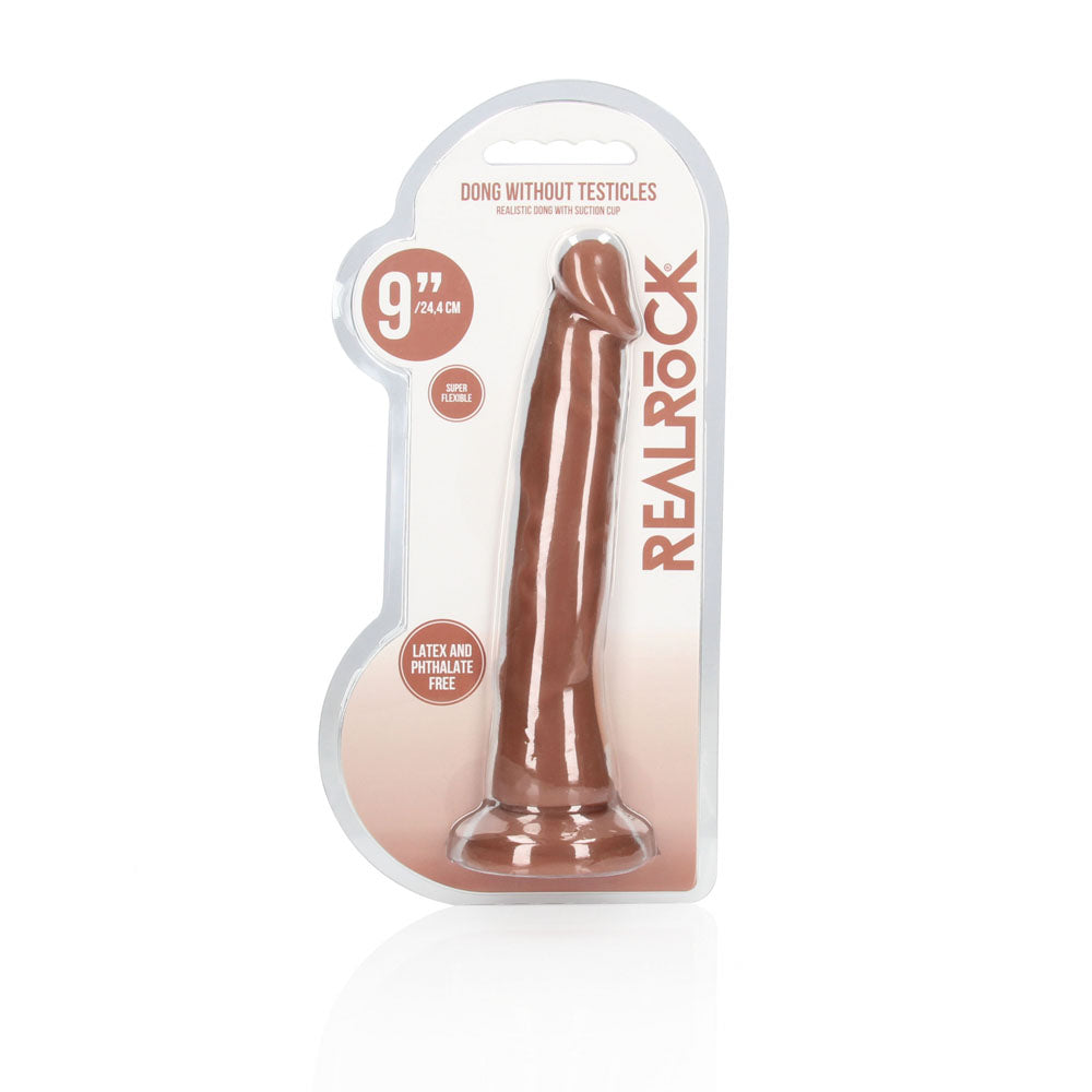 RealRock 9 Inch Realistic Dildo Tan Dong