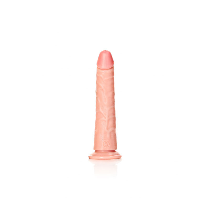 REALROCK Realistic Slim Dildo with Suction Cup - 18cm - Flesh 18 cm (7'') Dong - Naughty by Nature Adult Store