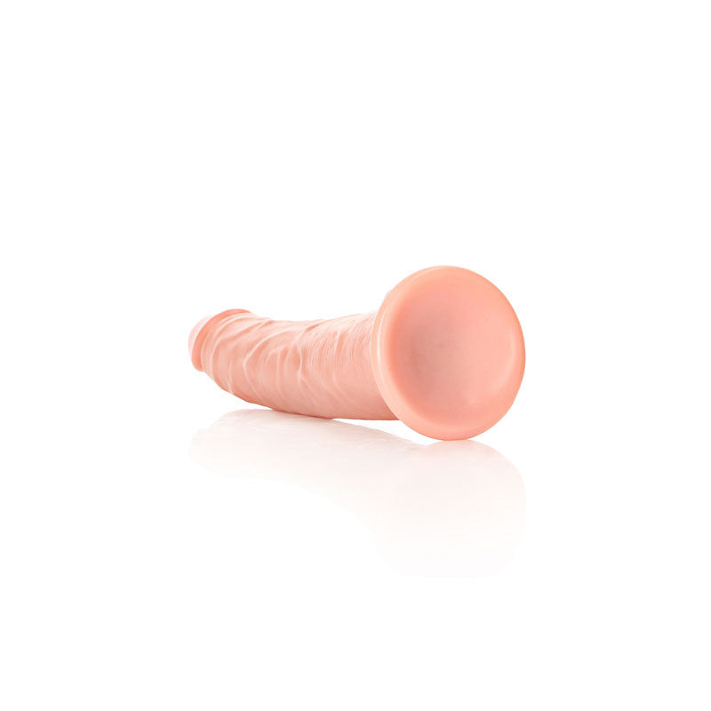 REALROCK Realistic Slim Dildo with Suction Cup - 18cm - Flesh 18 cm (7'') Dong - Naughty by Nature Adult Store