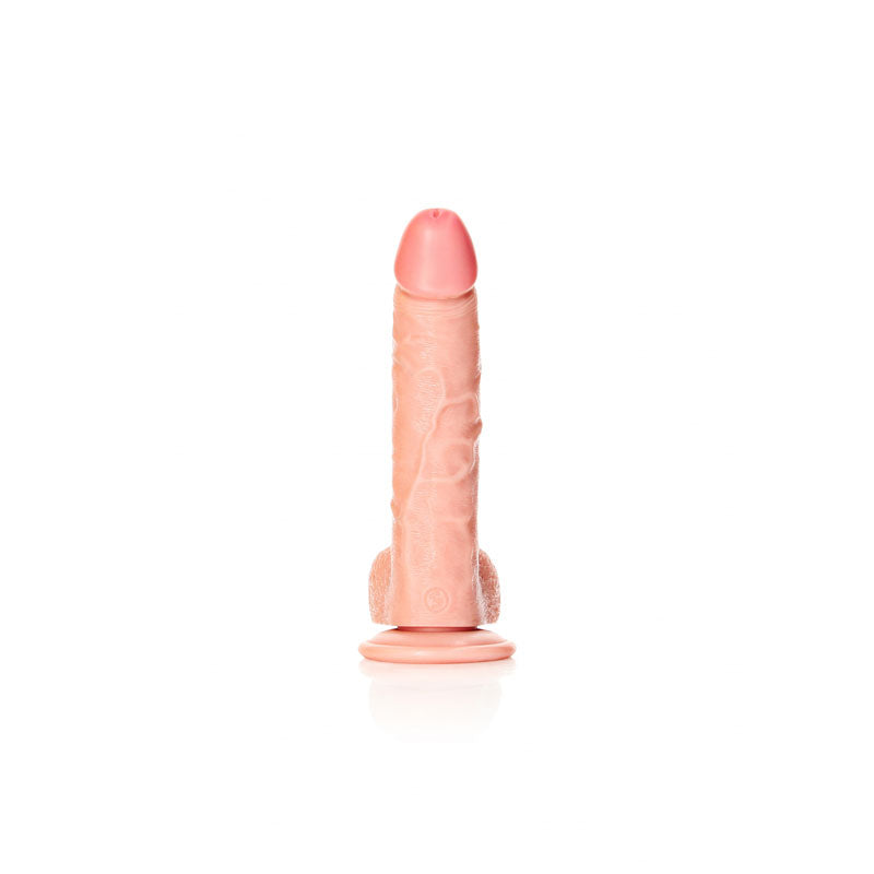 REALROCK Realistic Regular Curved Dong with Balls - 20.5 cm - Flesh 20.5 cm (8'') Dong - Naughty by Nature Adult Store