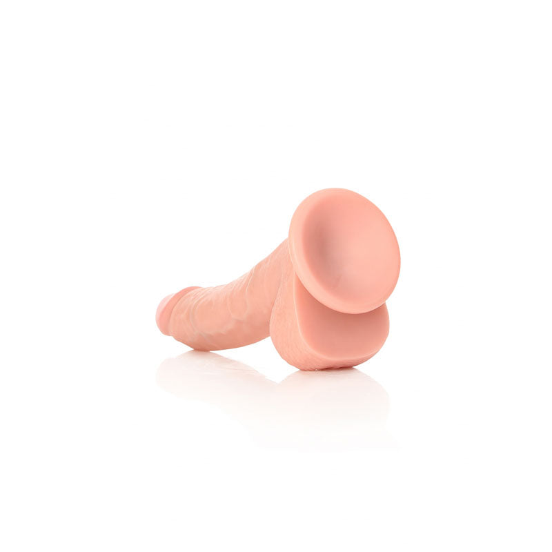 REALROCK Realistic Regular Curved Dong with Balls - 20.5 cm - Flesh 20.5 cm (8'') Dong - Naughty by Nature Adult Store