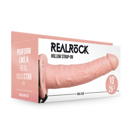 REALROCK Hollow Strap-on - 24.5 cm Flesh - Naughty by Nature Adult Store