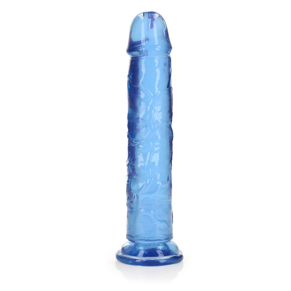 RealRock Premium Straight Dildo Blue 10 Inch