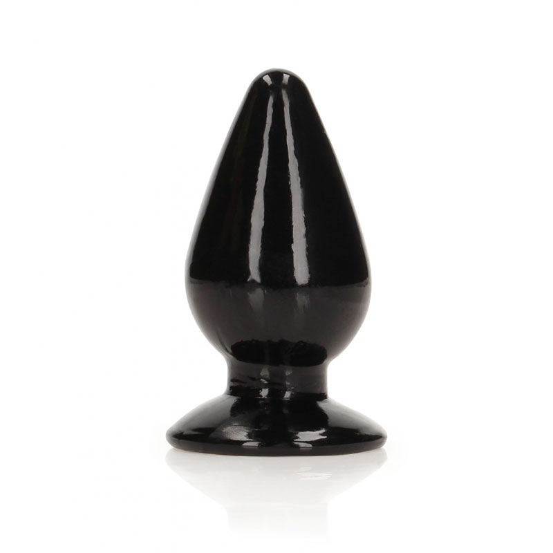 REALROCK 9 cm Anal Plug - Black - Black 9 cm (3.5'') Butt Plug - Naughty by Nature Adult Store
