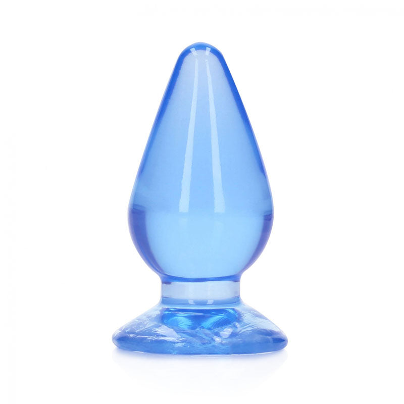 REALROCK 11.5 cm Anal Plug - Blue - Blue 11.5 cm (4.5'') Butt Plug - Naughty by Nature Adult Store