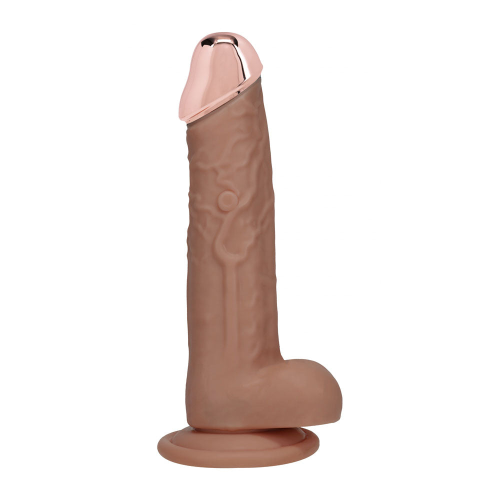REALROCK Metal Head 8'' Rechargeable Dildo - Wireless Remote