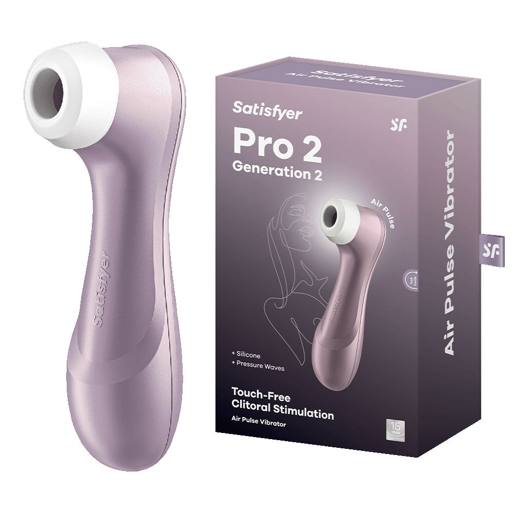 Satisfyer Pro 2 - Purple - Touch-Free USB-Rechargeable Clitoral Stimulator - Naughty by Nature Adult Store