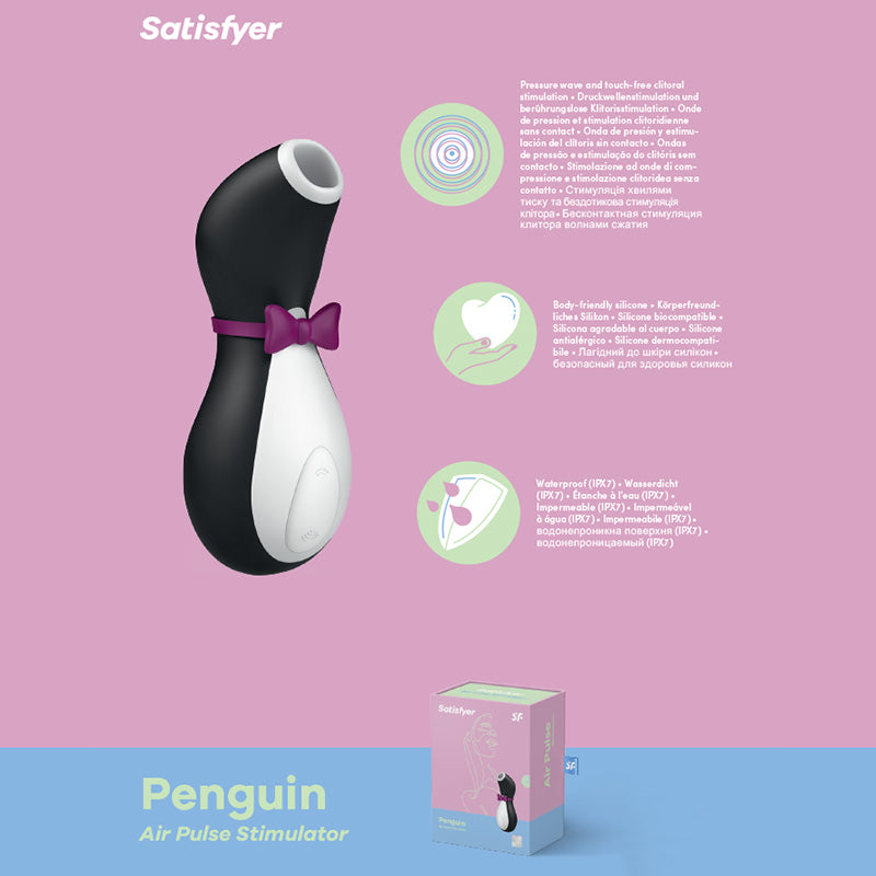 Satisfyer Penguin - Touch-Free USB-Rechargeable Clitoral Stimulator - Naughty by Nature Adult Store
