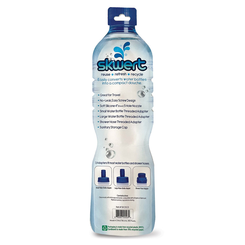 Skwert  - 5 Piece Water Bottle Douche Adapter Kit - Naughty by Nature Adult Store