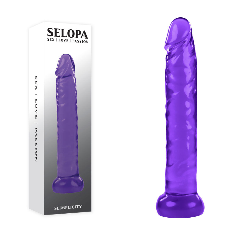 Selopa SLIMPLICITY - Purple 15.7 cm Dildo - Naughty by Nature Adult Store