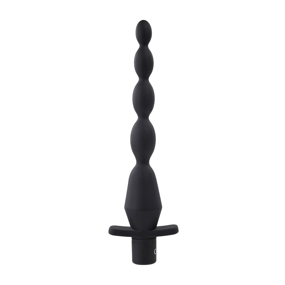 Selopa VIBRATING BUTT BEADS - Black 22 cm USB Rechargeable Vibrating Anal Beads - Naughty by Nature Adult Store