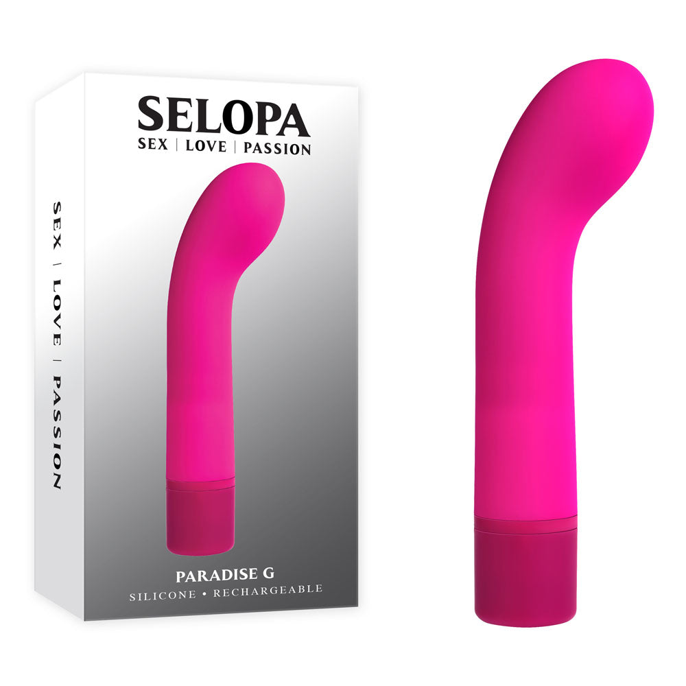 Selopa PARADISE G - Pink 12.7 cm USB Rechargeable Vibrator - Naughty by Nature Adult Store