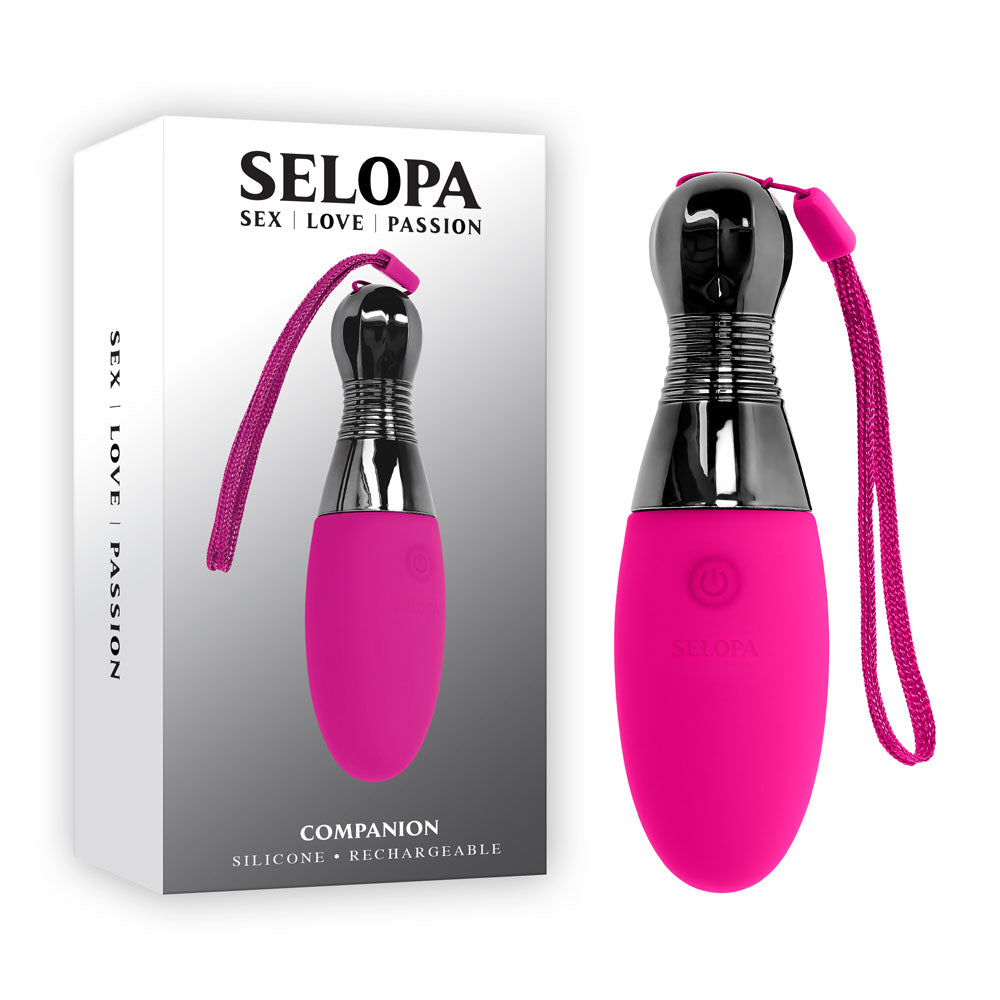 Selopa COMPANION - Pink 11.9 cm USB Rechargeable Vibrating Egg - Naughty by Nature Adult Store