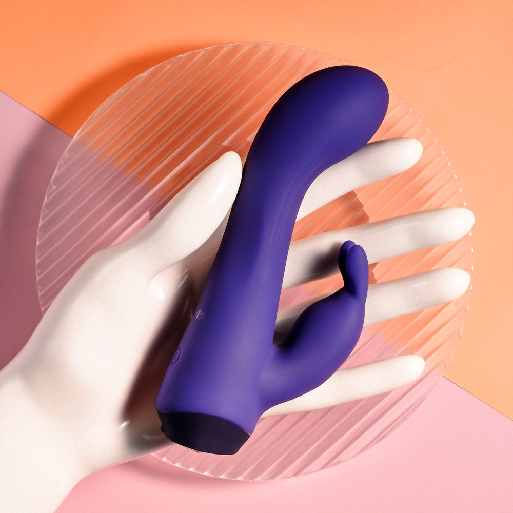 Selopa PLUM JOB - Purple 13.5 cm USB Rechargeable Rabbit Vibrator - Naughty by Nature Adult Store