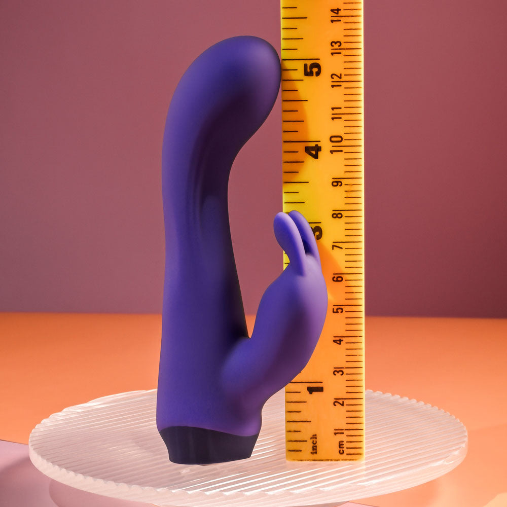 Selopa PLUM JOB - Purple 13.5 cm USB Rechargeable Rabbit Vibrator - Naughty by Nature Adult Store