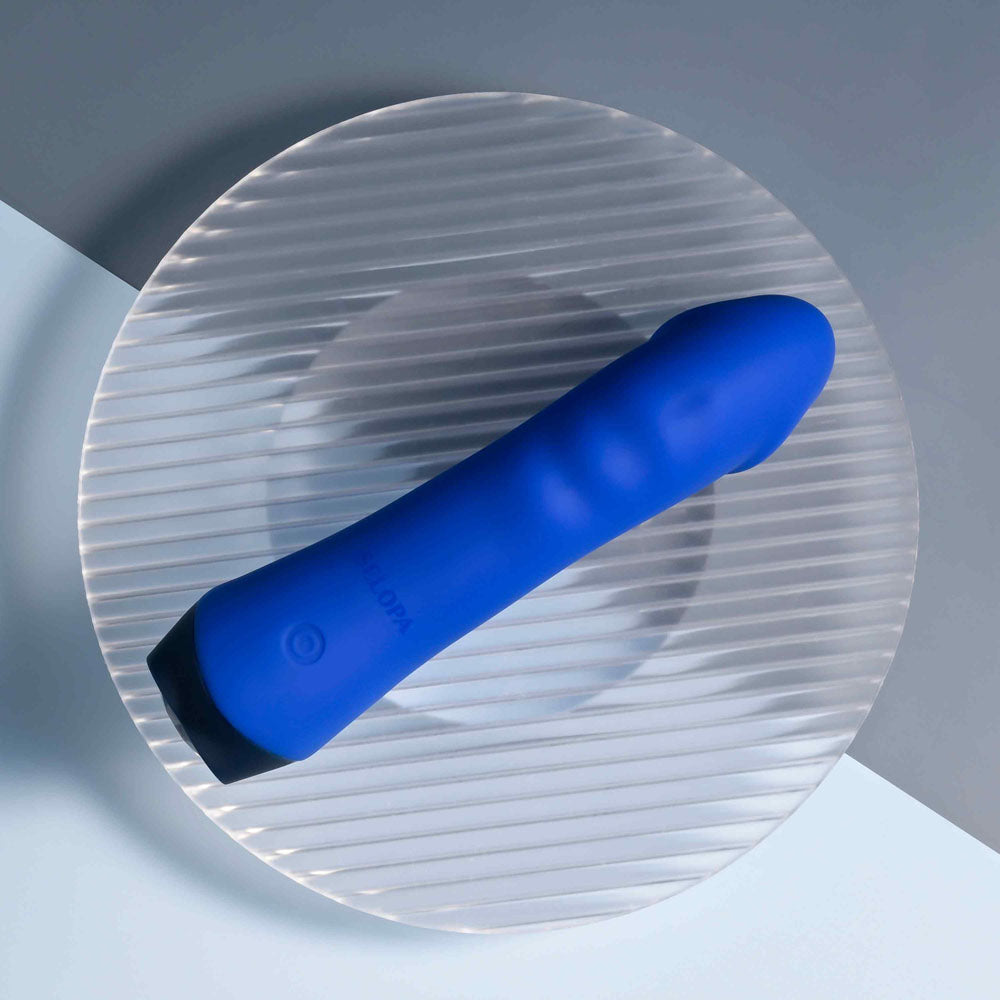 Selopa BLUE BANGER - Blue 13.6 cm USB Rechargeable Vibrator - Naughty by Nature Adult Store